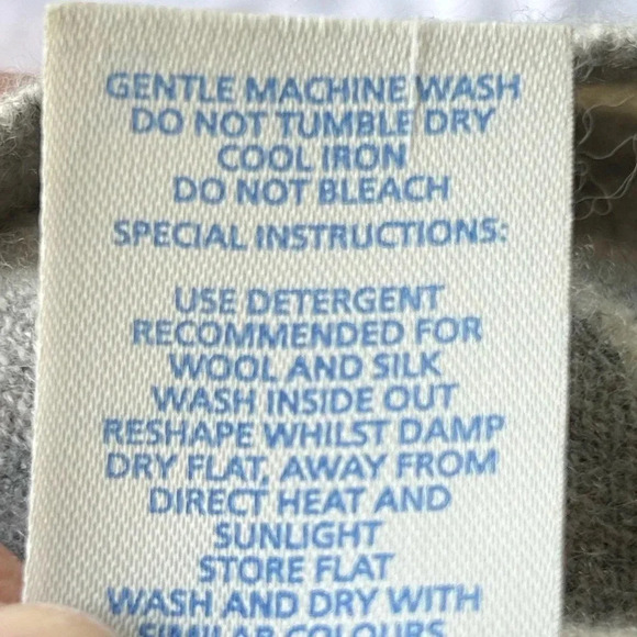 Boden 100% cashmere gray striped sweater Size XS - Picture 6 of 7